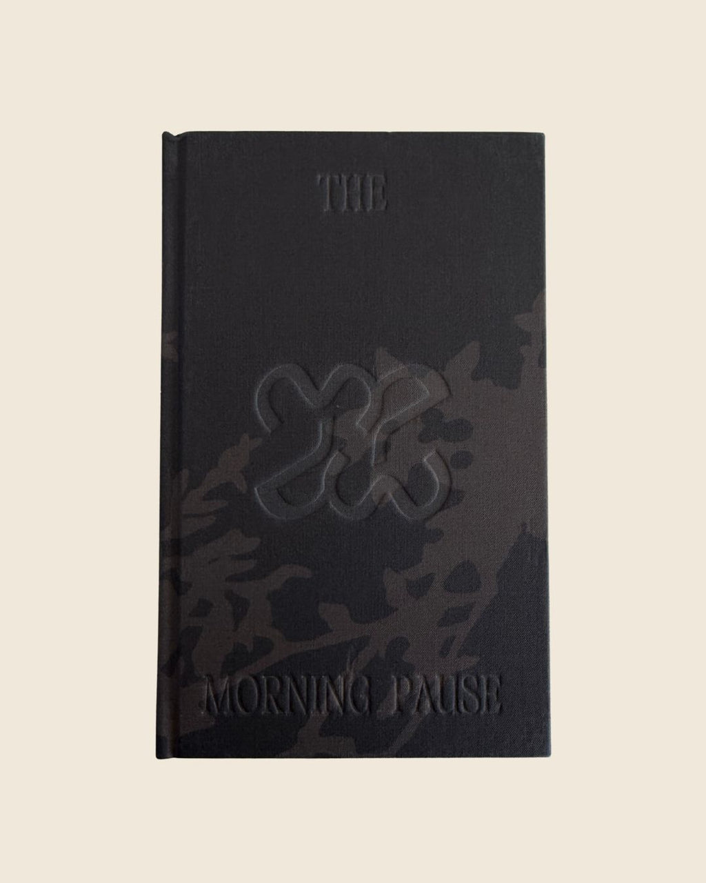 Espresso Morning Journal by The Morning Pause — linen-covered gratitude journal with hand-painted espresso cover art