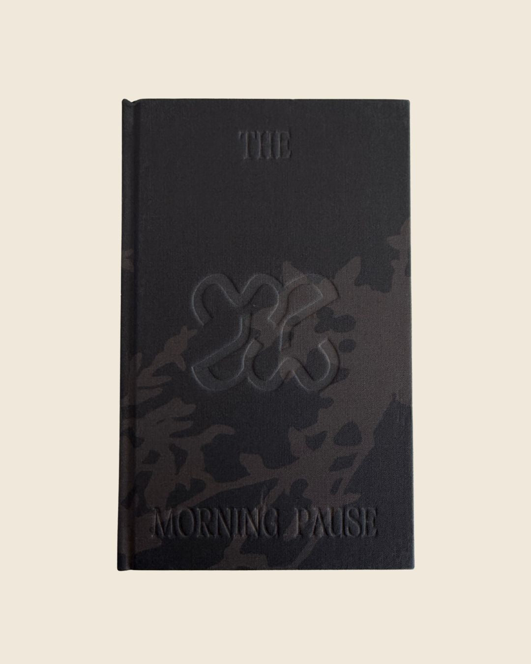 Espresso Morning Journal by The Morning Pause — linen-covered gratitude journal with hand-painted espresso cover art